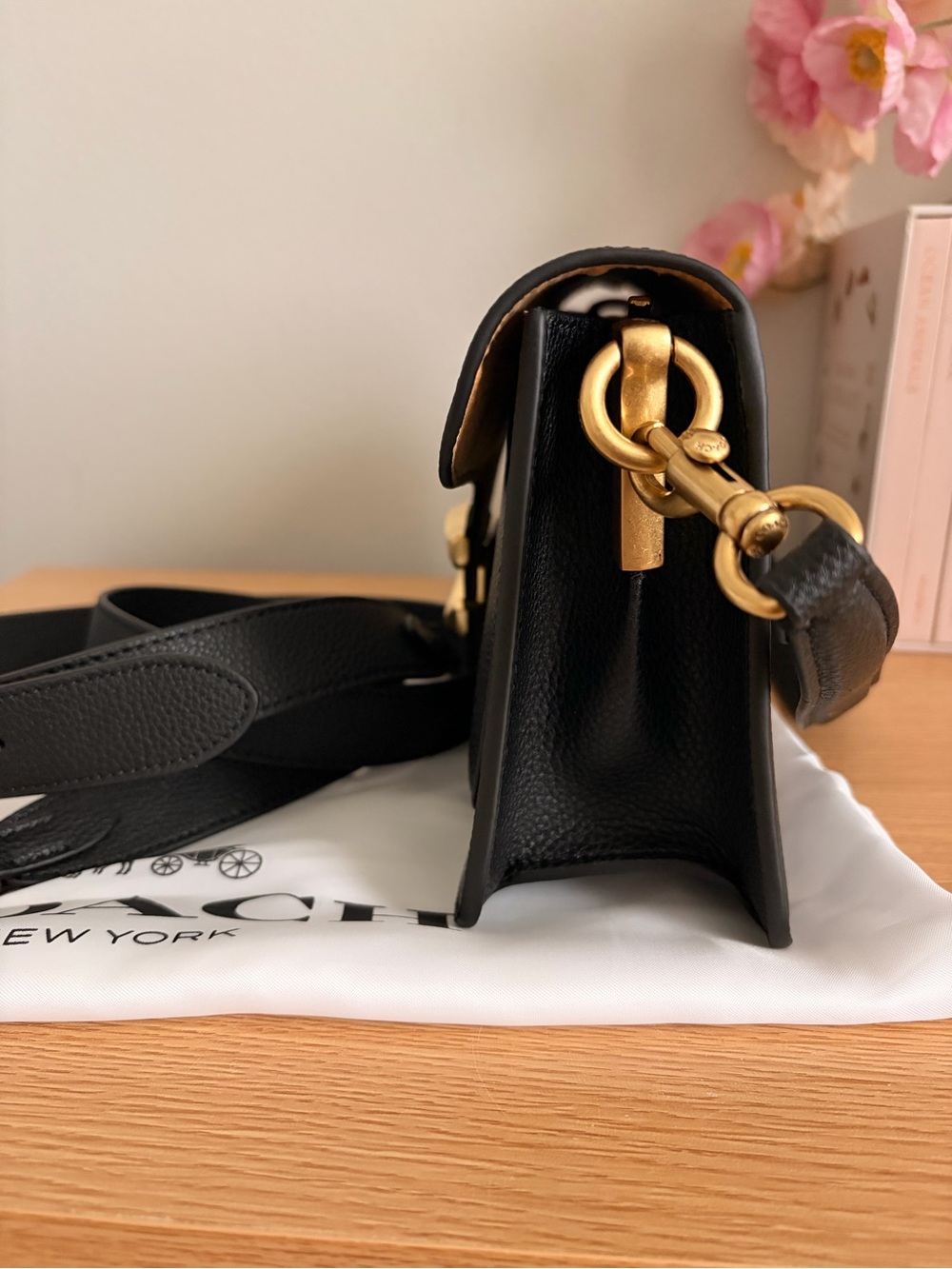 Coach Tabby 26- Black with Gold Hardware - Picture 4 of 11